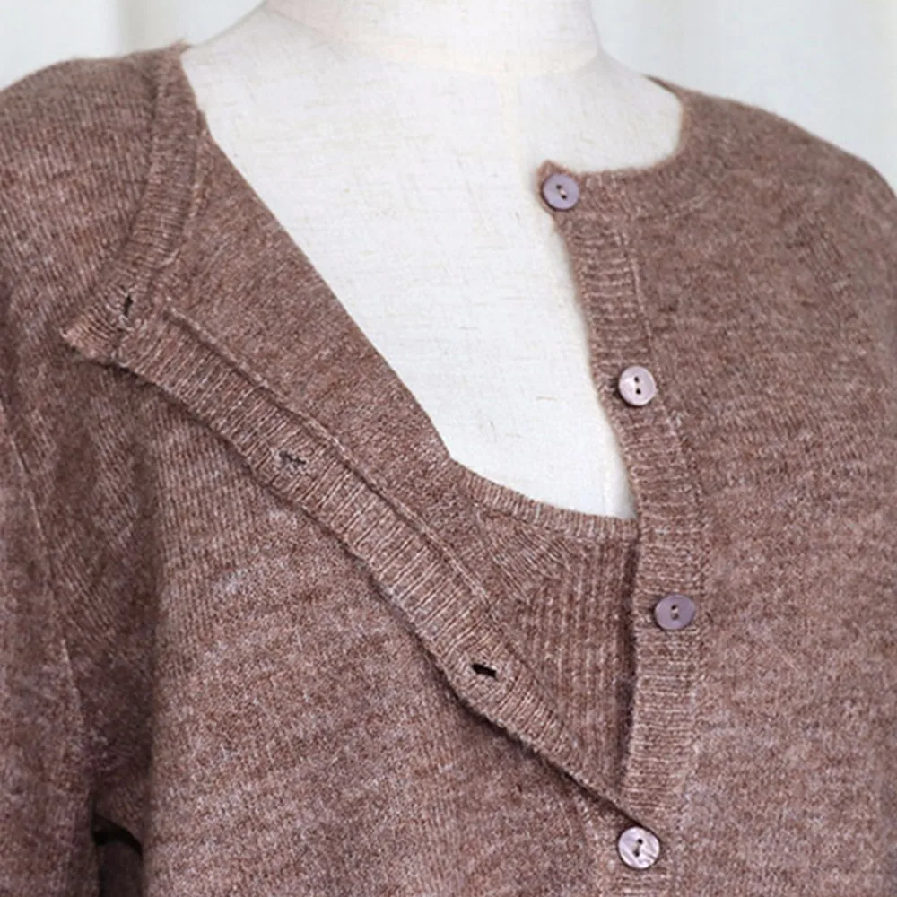 Женский Зимний вязаный кардиган с длинным рукавом отличный свитер zoravicky вязаные