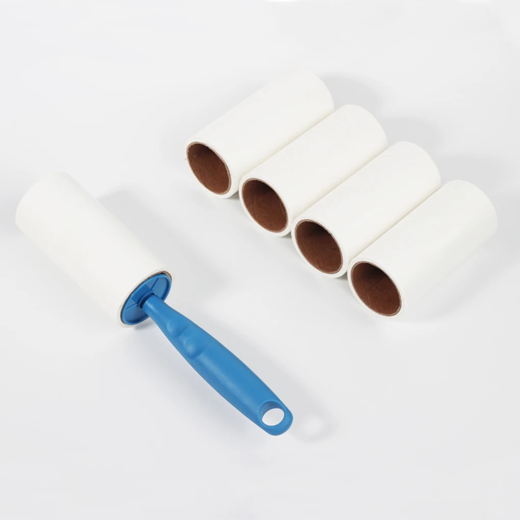 5pcs Sticky Paper Roller Super Clothes Lint Rolling Remover Sofa Curtain Fabric Pet Hair Dust Fuzz Removal | Дом и сад