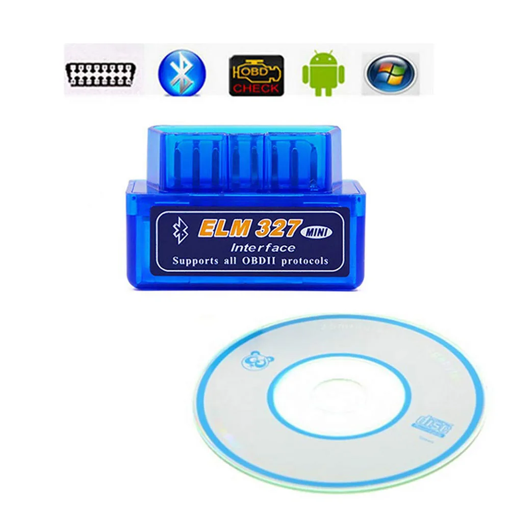 Elm327 Bluetooth OBDII V2.1OBD2 автомобильный диагностический инструмент считыватель кода