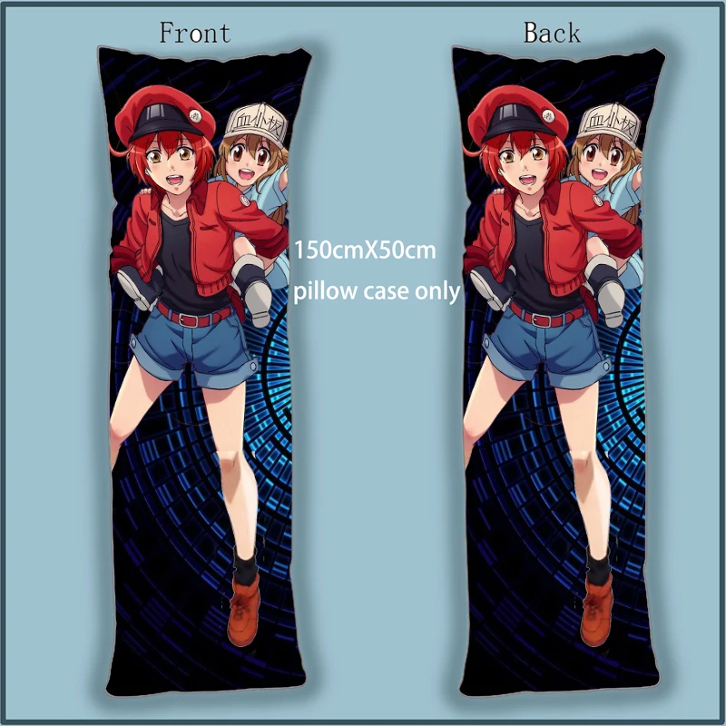 

Anime Dakimakura Body Pillow Case Hataraku Saibou Cells At Work Kesshouban Sekkekkyuu AE3803 Cover Accessories 150x50cm