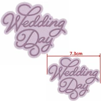 wedding day metal cutting dies stencils wedding day phrase die cuts for card making diy decoration crafts cards