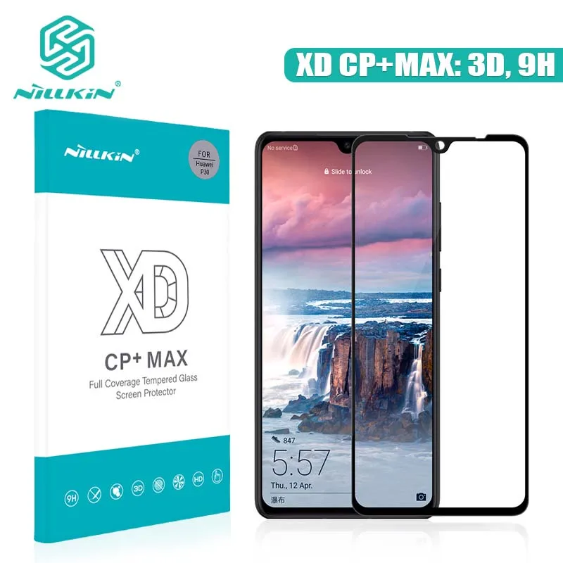 Стекло Nillkin Amazing H С Плоским Краем для P30 защитная пленка с полным покрытием Huawei + Pro