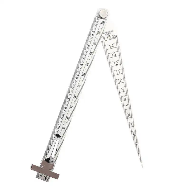

Carpenter Tools Stainless Steel Welding Taper Gap Gauge Depth Ruler Hole Inspection Tool Ferramentas Para Marceneiro