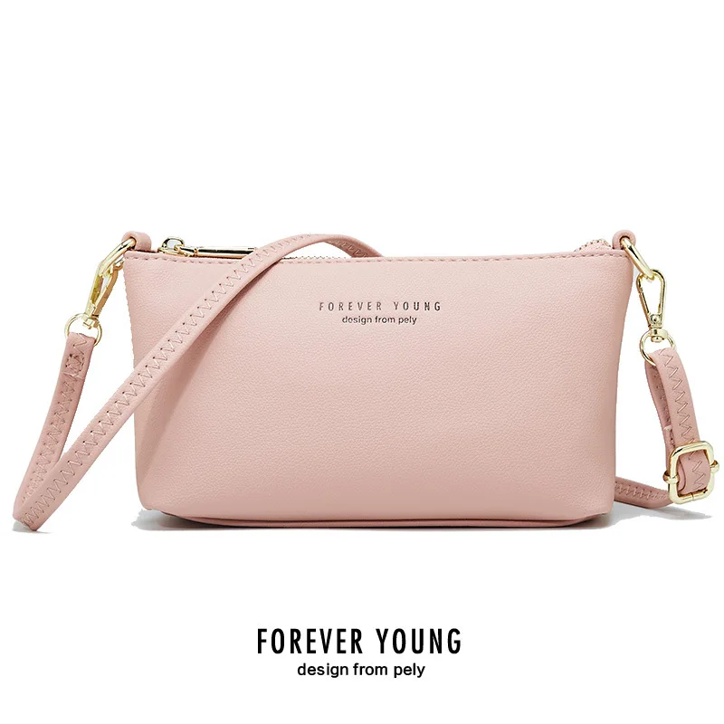 

Bolsos Mujer New Simple Crossbody Bags Women Handbags Messenger Color Small Shopping Shoulder Bag Zipper 2020 Pu Leather Soft