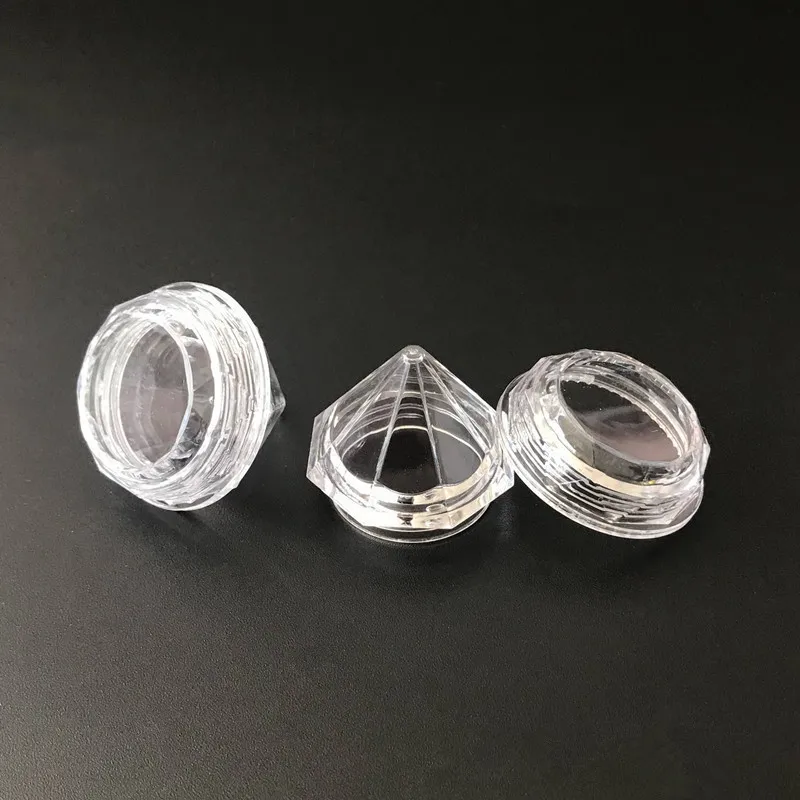 500Xфотография/5 мл прозрачная/синяя маленькая пустая банка для крема в форме