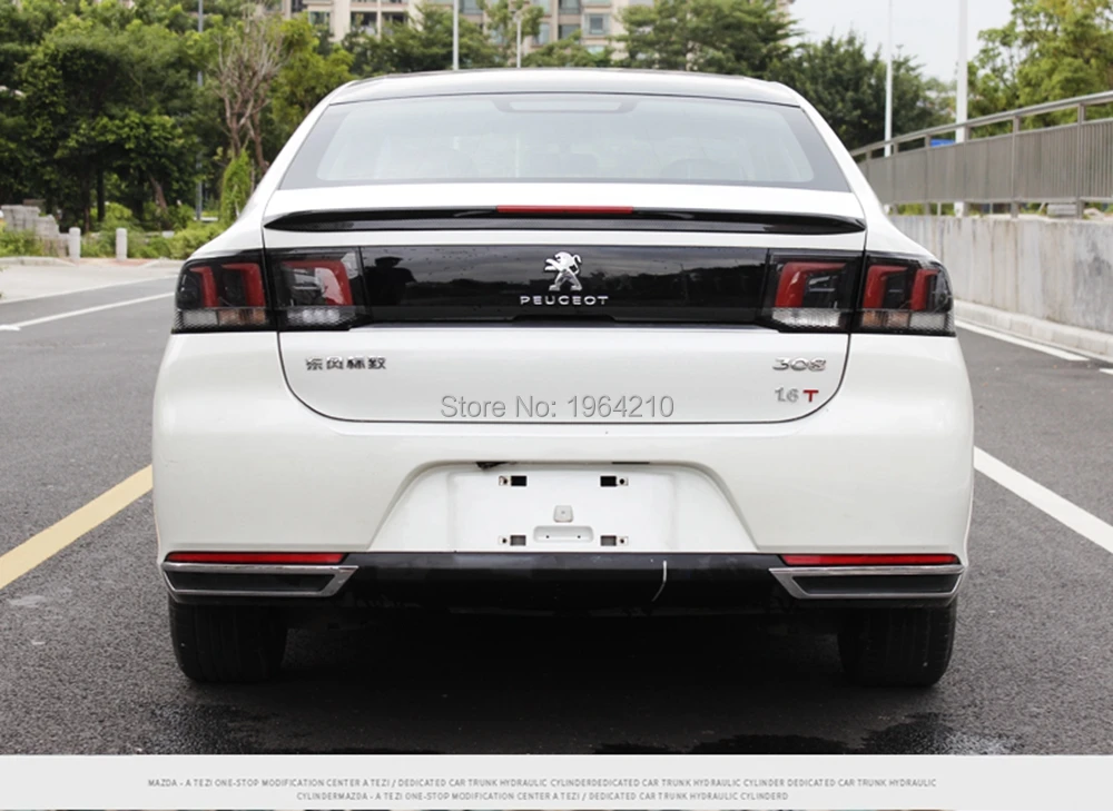 Спойлер на крышу багажника неокрашенный АБС пластик для Peugeot 308 2016 2019|Спойлеры и