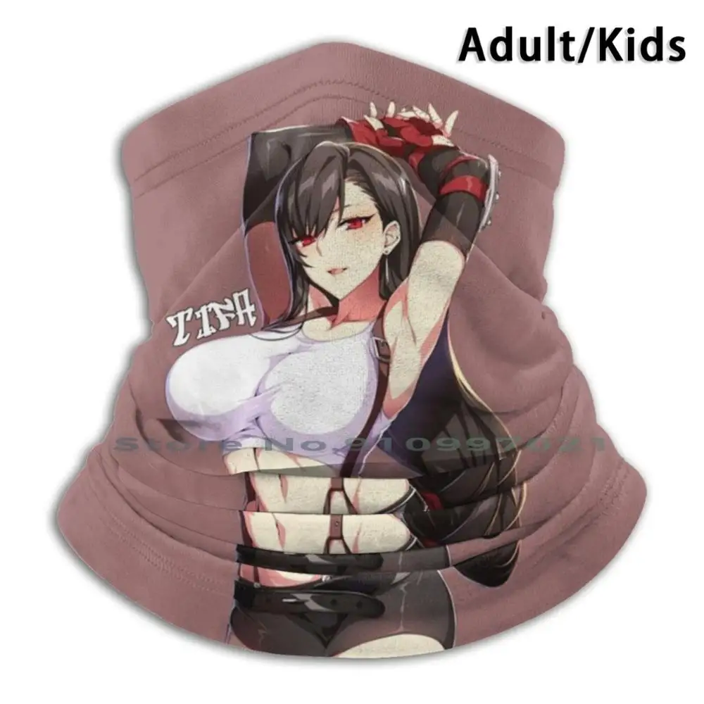 Переделанный шарф Tifa Lockhart Sexy Ff7 маска для шеи обогреватель лица шейный платок