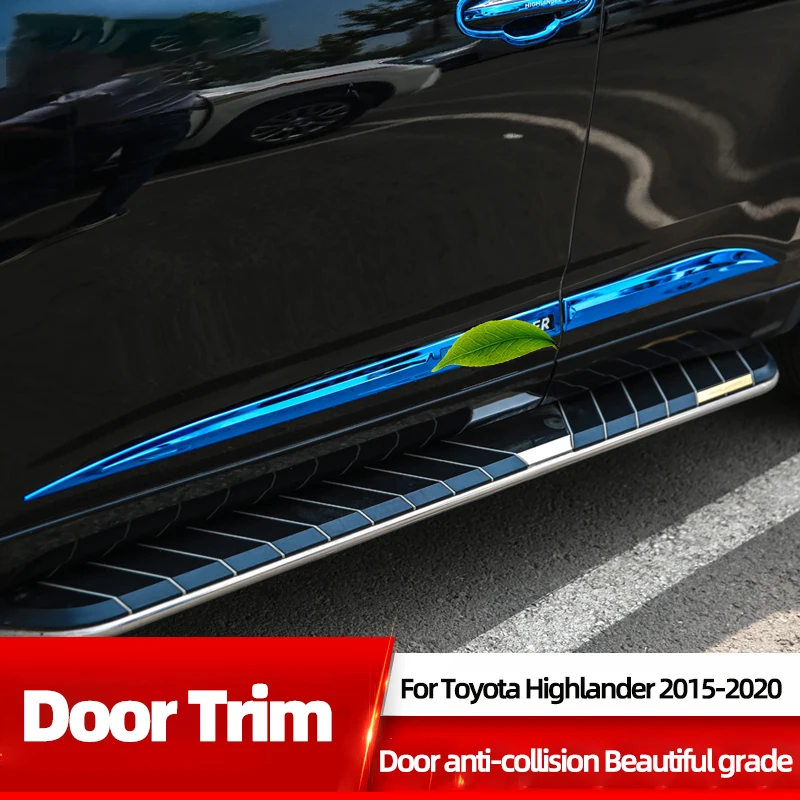 

Car Threshold Strip For Toyota Highlander 2015-2020 Decorative Strip Door Panel Body Anti-scratch Strip Accessories