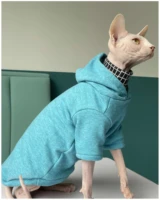 sphinx outfits hairless cat hoodie german curly abby cat clothes pet apparel kitty costume hooded sweater sphynx cat clothes