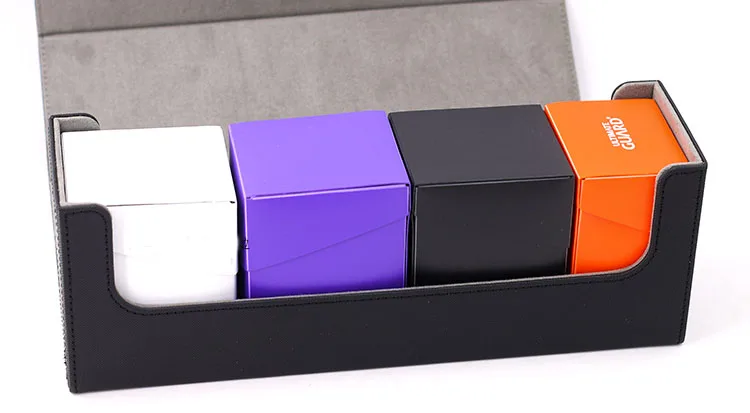 Бокс для карт большой емкости 400 + боковой бокс хранения защитный MTG/PKM/YGO/TCG