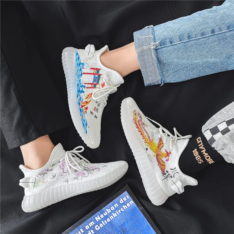 

Autumn New Style Fashion Mesh Breathable Male Casual Trendy Shoes Wear Resistant Non Slip Mens Sneakers Outdoor Light Shoes Mesh