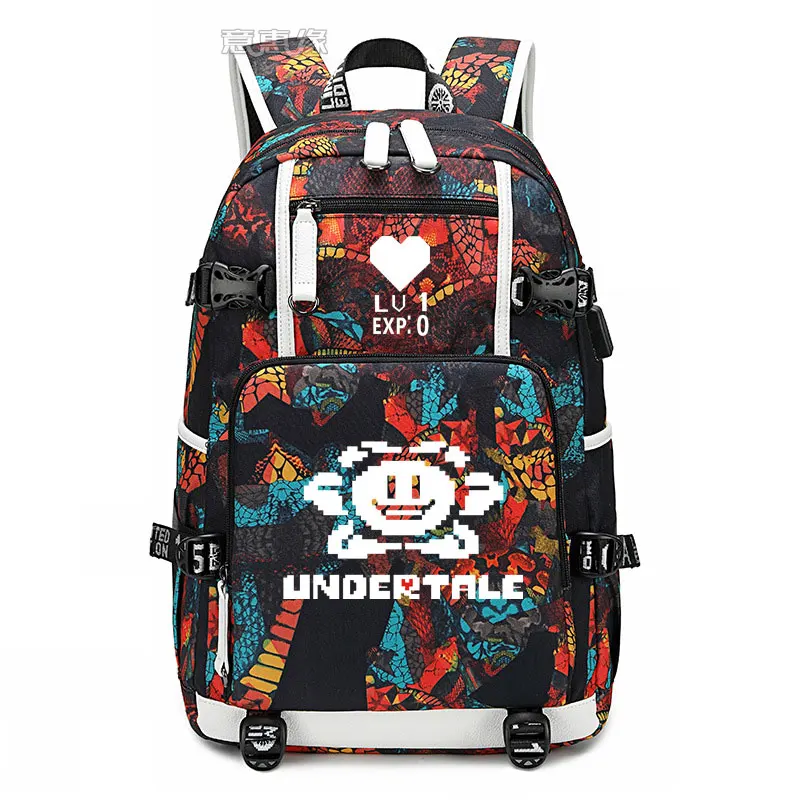 10 Рюкзак UNDERTALE Косплей Аниме Оксфорд сумка Школьный дорожные сумки - Цвет: 10