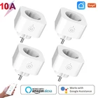 Смарт-розетка Tuya с Wi-Fi и голосовым управлением, 10 А, 220 В