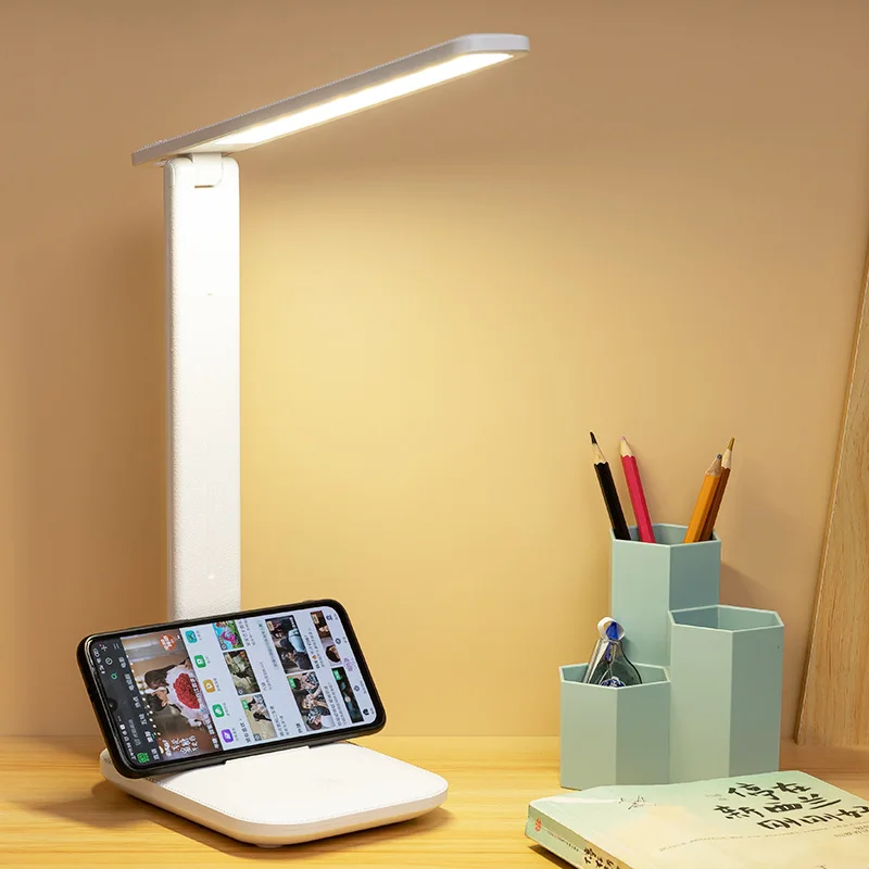 

Led Desk Lamp Touch Three-Position Dimming Foldable Table Lamp Usb Charge Eye Protection Bedroom Bedside Reading Night Light
