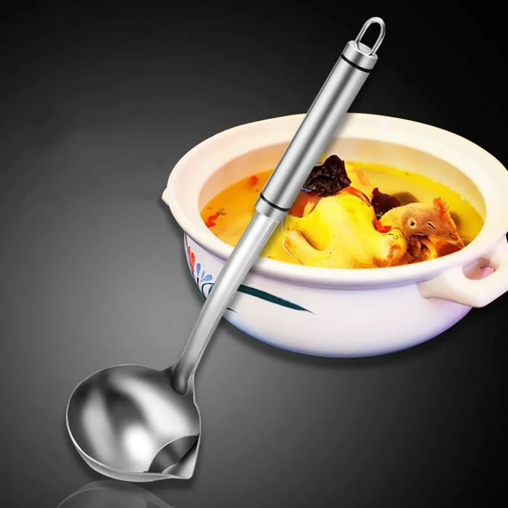 

304 Stainless Steel Oil Colander Filter Grease Spoon Colander Spoon Soup Oil Separation Cooking Colander Tools Kitchen Gadgets