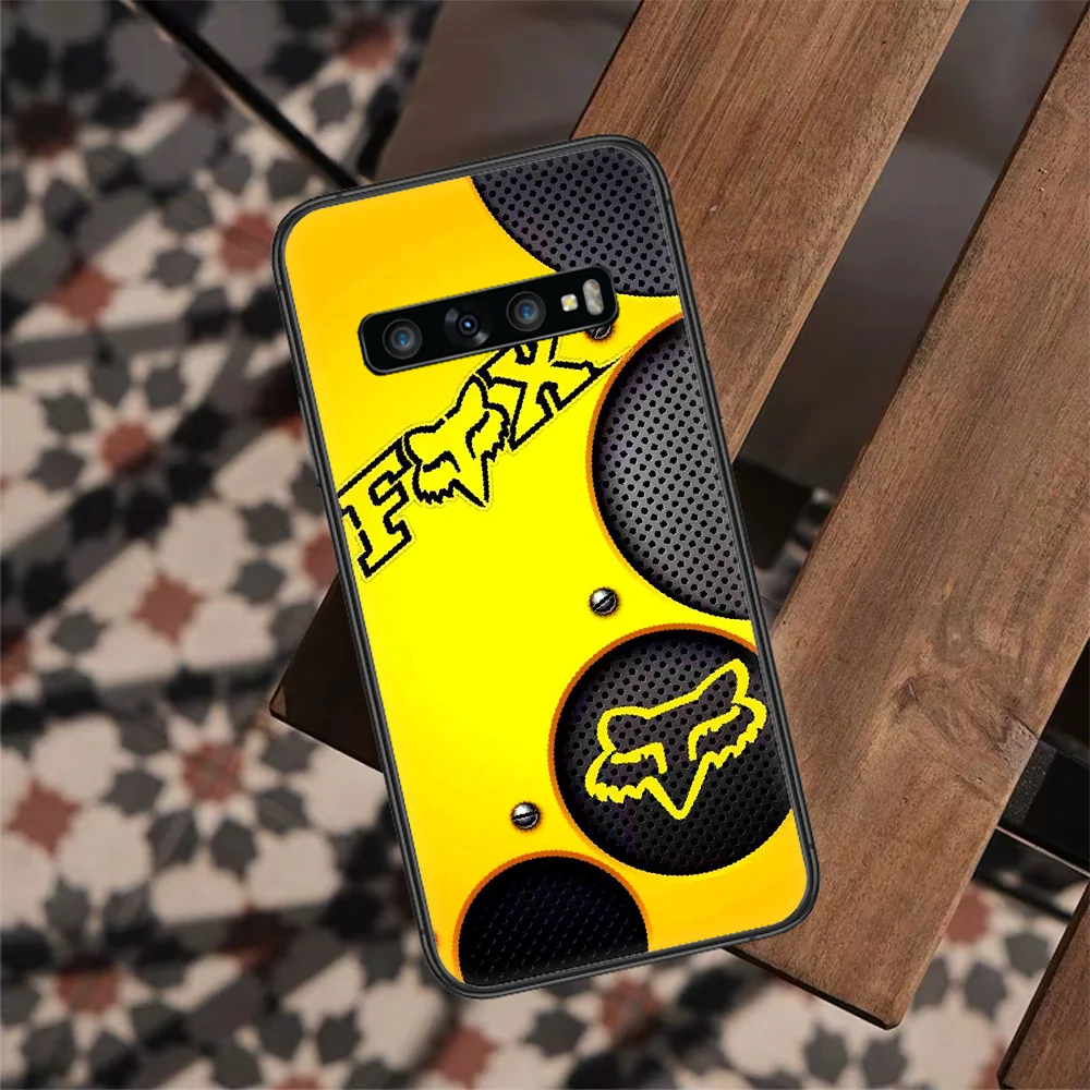 

Motorcycle brand F-Foxs Phone Case For Samsung Galaxy S 7 21 Note 8 9 10 20 E FE Plus Ultra black Funda Silicone Bumper Painting