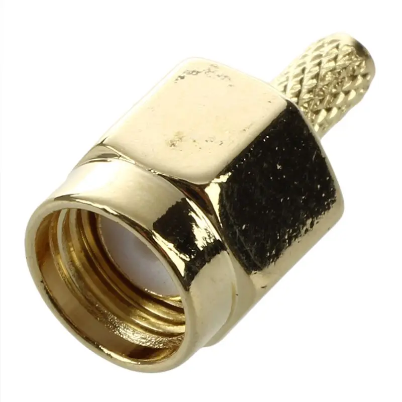 

5pcs SMA Male Plug Straight Crimp RG316 RG174 Rf Adapter Connector