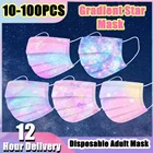 100 шт., одноразовые маски для лица для взрослых