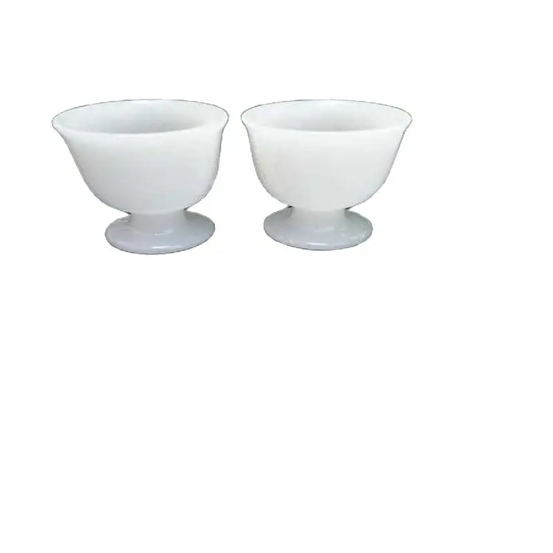 

China Hand Carved High Foot Wine Cup Natural Jade Wine Glass