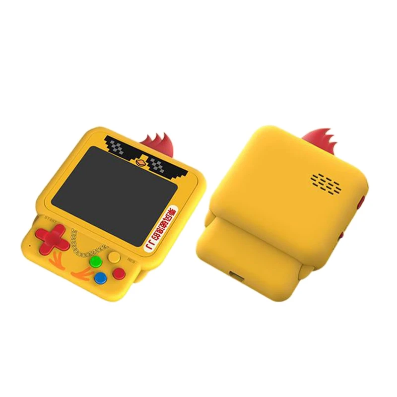 

W1 Mini Retro Chicken Handheld Game Console Build-in 99 RPG/ACT/AVG.Etc Classic Games, Backpack Pendant Chicken Game Console