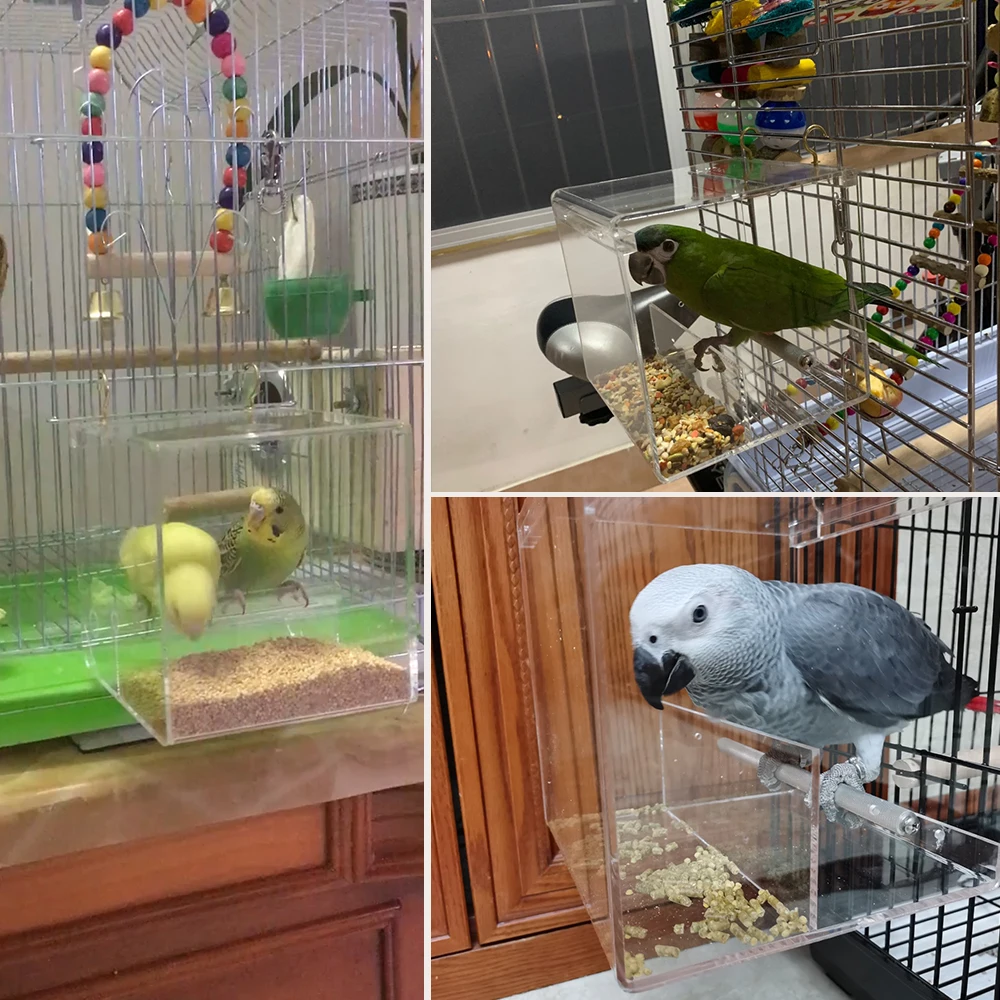 S/M/L кормушки для птиц прозрачное стеклянное окон коробка кормления товары