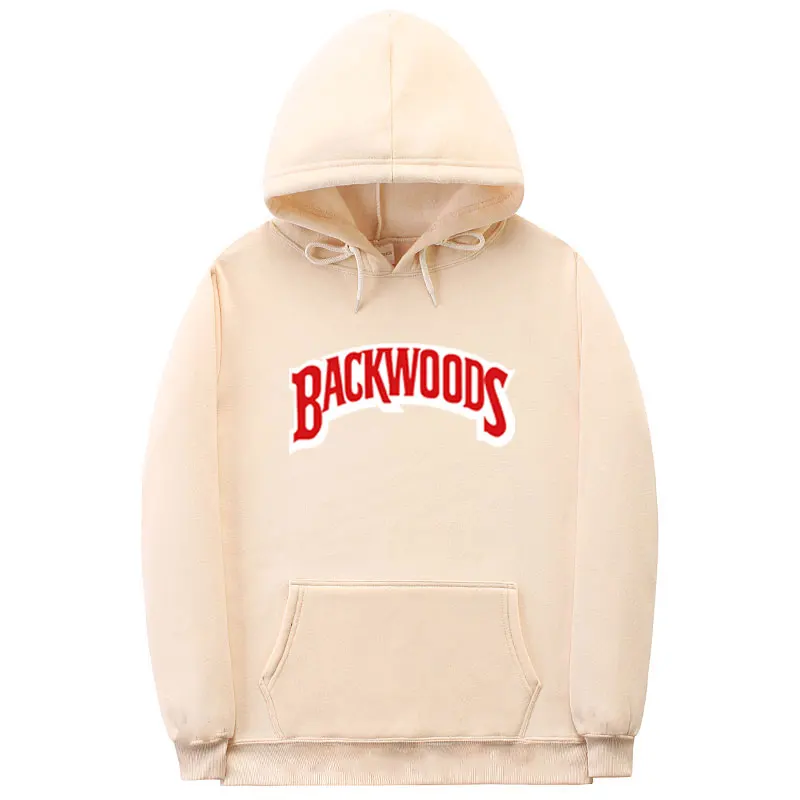 Винты манжеты на резинке толстовки уличная Backwoods Толстовка мужская мода Осень Зима хип хоп Толстовка Пуловер
