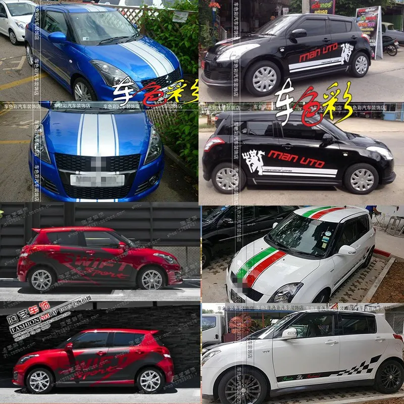 

Car stickers FOR Suzuki Swift 2008-2021 car body exterior personalized custom sports decorative decals modification