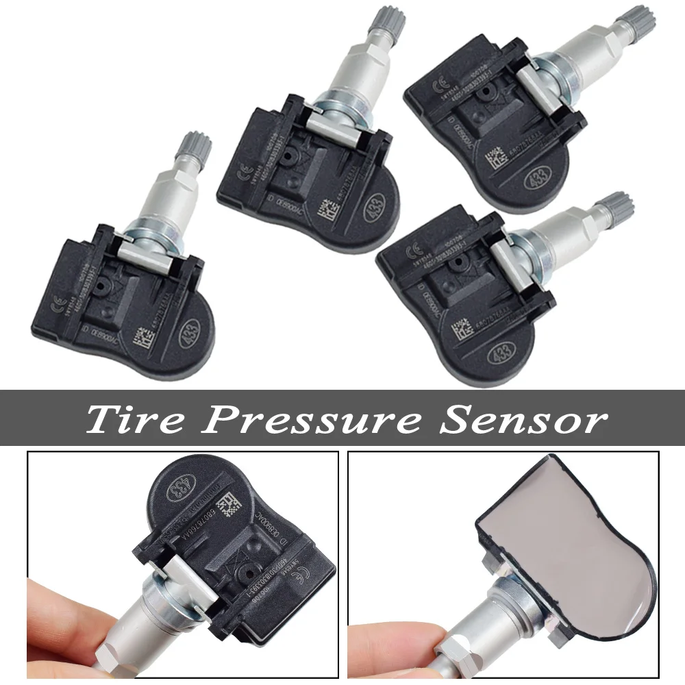 

4Pcs Tire Pressure Monitoring System Sensor 68078768AA 56029527AA Car TPMS Sensor For Volvo Dodge Jeep Chrysler 433Mhz