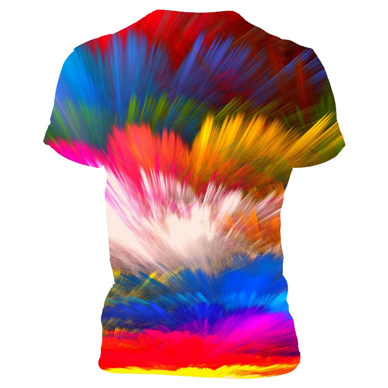 

2021 Men's Summer Men Short Sleeve 3D Printing Design Casual Fashion Print Men's Round Collar T-Shirt