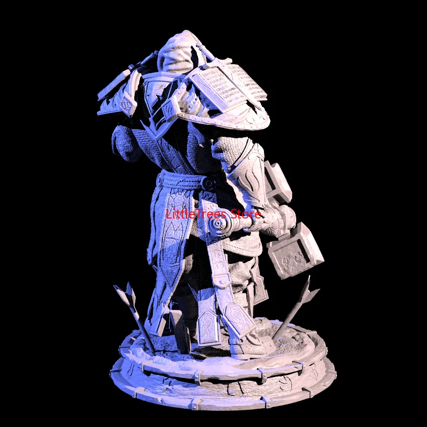 1/24 75 мм 1/32 56 Смола Модель игры Warcraft солдат фигурка Unpaint No Color RW-010 | Скульптура