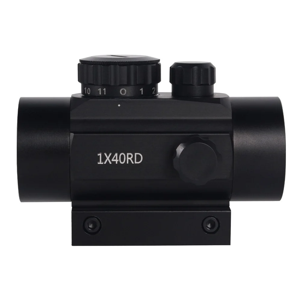 

1X40RD Tactical Hunting Red Dot Optical Sight Rifle Iris Scope Telescope 11mm 20mm Mounts Riflescope Aim Point Hunting Accessory