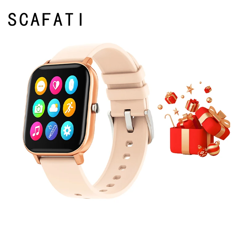 

Смарт-часы SCAFATI P8 Pro, IP67, сенсорный экран, пульсометр