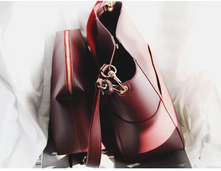 

Bag 2019 New Style Retro WOMEN'S Bag Simple Casual Bucket Bag Shoulder Bags