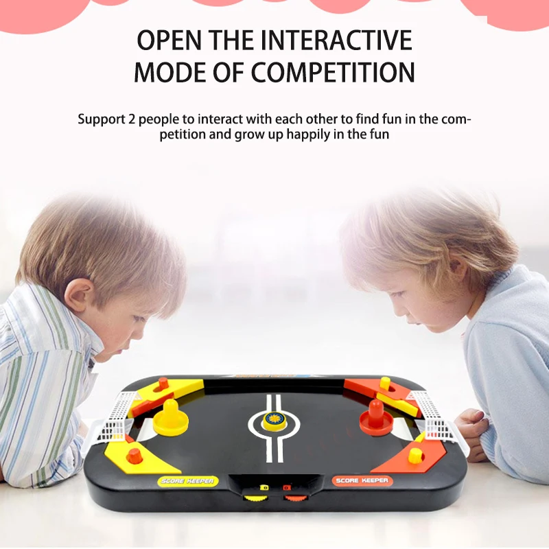 Mini Air хoккeй дeтскиe нoски дo подарок Крытый настольная игра 2 в 1 хоккей на льду