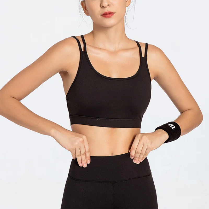 

Summer new sports fitness underwear women beauty back cross yoga bra clothes sexy bra fast dry breathable gather shockproof