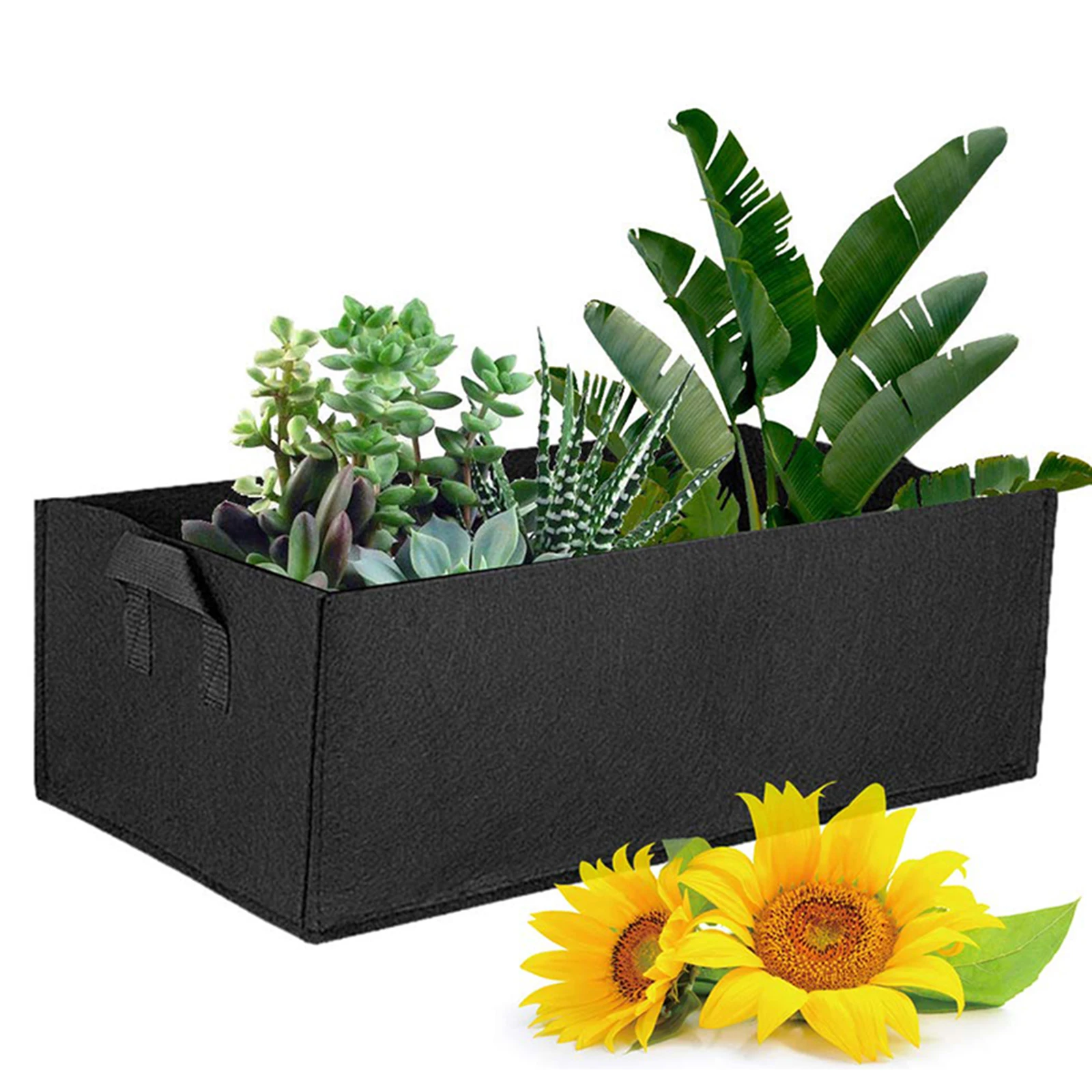 

Мешок тканевый для выращивания растений, квадратная кровать для сада, двора, цветов, овощей, растений, цветов, мешок для посадки, горшок с руч...