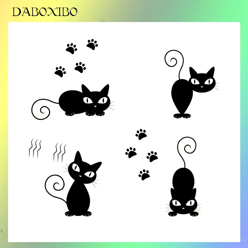 DABOXIBO Dazed Kitten прозрачные штампы для скрапбукинга DIY/изготовление карт/фотоальбом