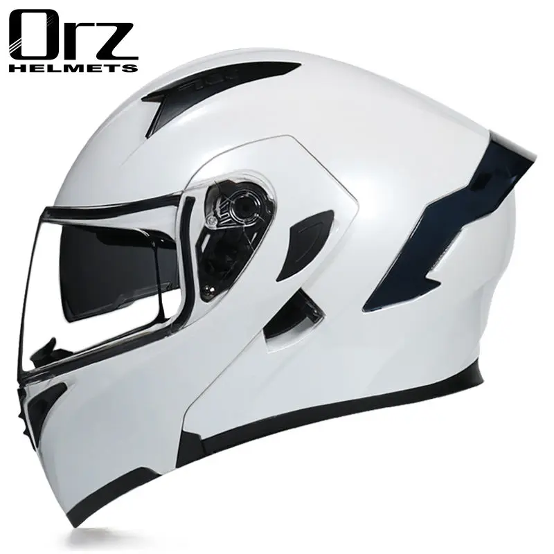 Модульный мотоциклетный шлем с двойным солнцезащитным козырьком и полнолицевым