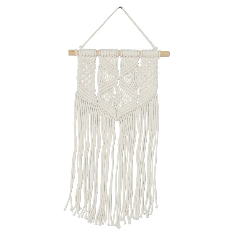 

Hand Woven Tapestry Nordic Bohemian Woven Cotton Rope Tassel Tapestry Custom Home Furnishing Wall Decoration Tapestry