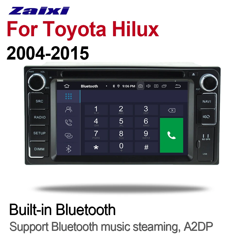 Автомобильный мультимедийный DVD плеер 2Din автомобильное радио для Toyota Hilux 2004 ~ 2015