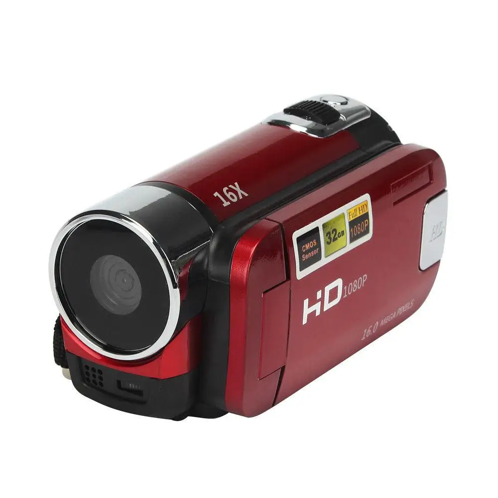 

Full HD 1080P Video Camera Professional Digital Camcorder 2.7 Inches 16MP High Definition ABS FHD DV Cameras 270 Degree Rotation