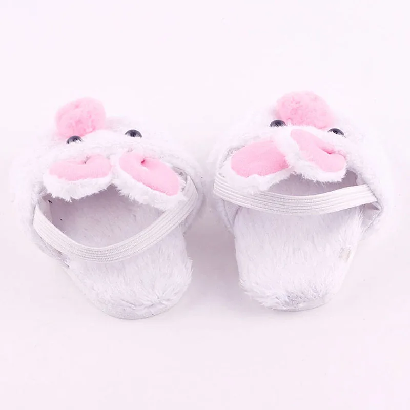 

Cute White Bunny Rabbit Slipper Doll Shoes For 18 Inch Girl Doll Baby And Toys Doll 43cm Accessories U0I6