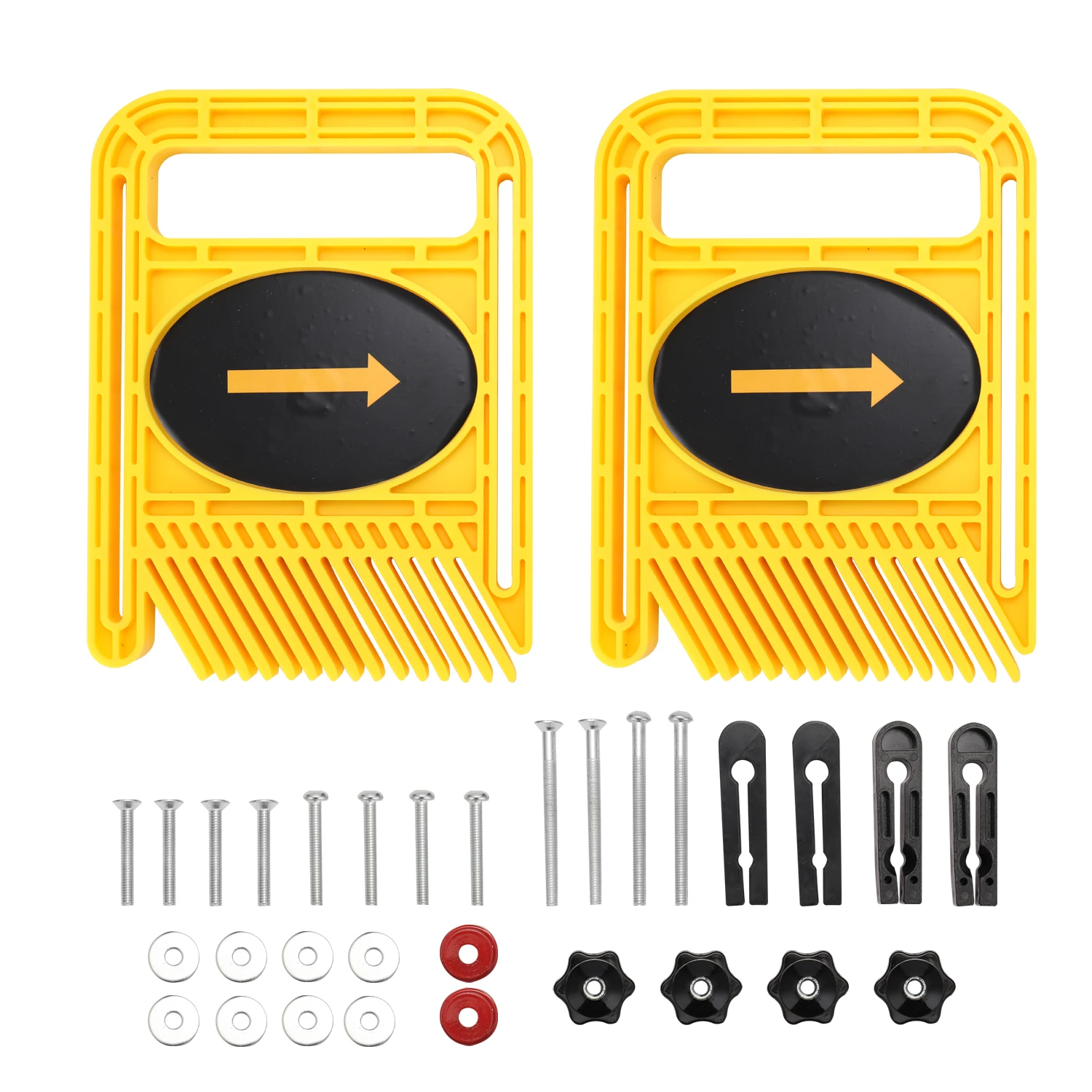 

DIY Safety Woodworking Tools Woodworking Double Feather Loc Board Set Miter Gauge Slot T Track Woodwork Saw Table Fence