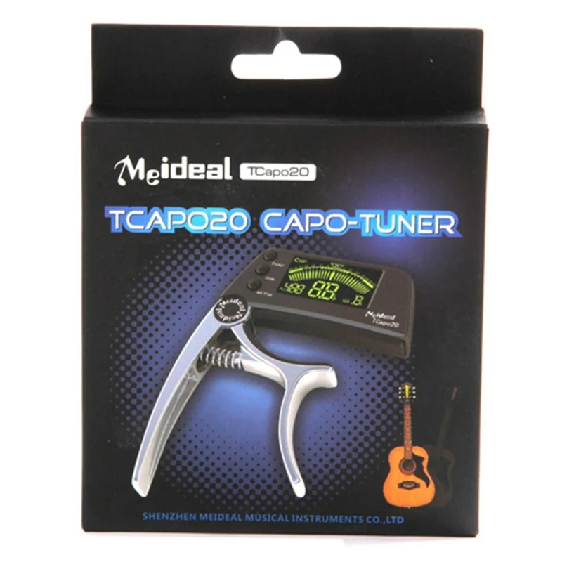 2 in 1 elektrische tuner capo gitarre bass zink akustische gitarre tuner violine ukulele bass elektronische tuning tuner saiten gitarre ac free global