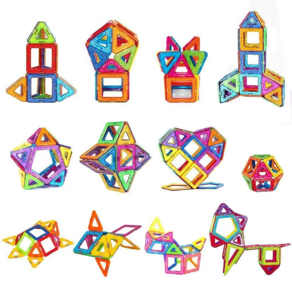 

100PCS/50pcsMagnetic Building Blocks Magnetic Designer Construction Set Model Building Magnets Magnetic Blocks Educational Toy