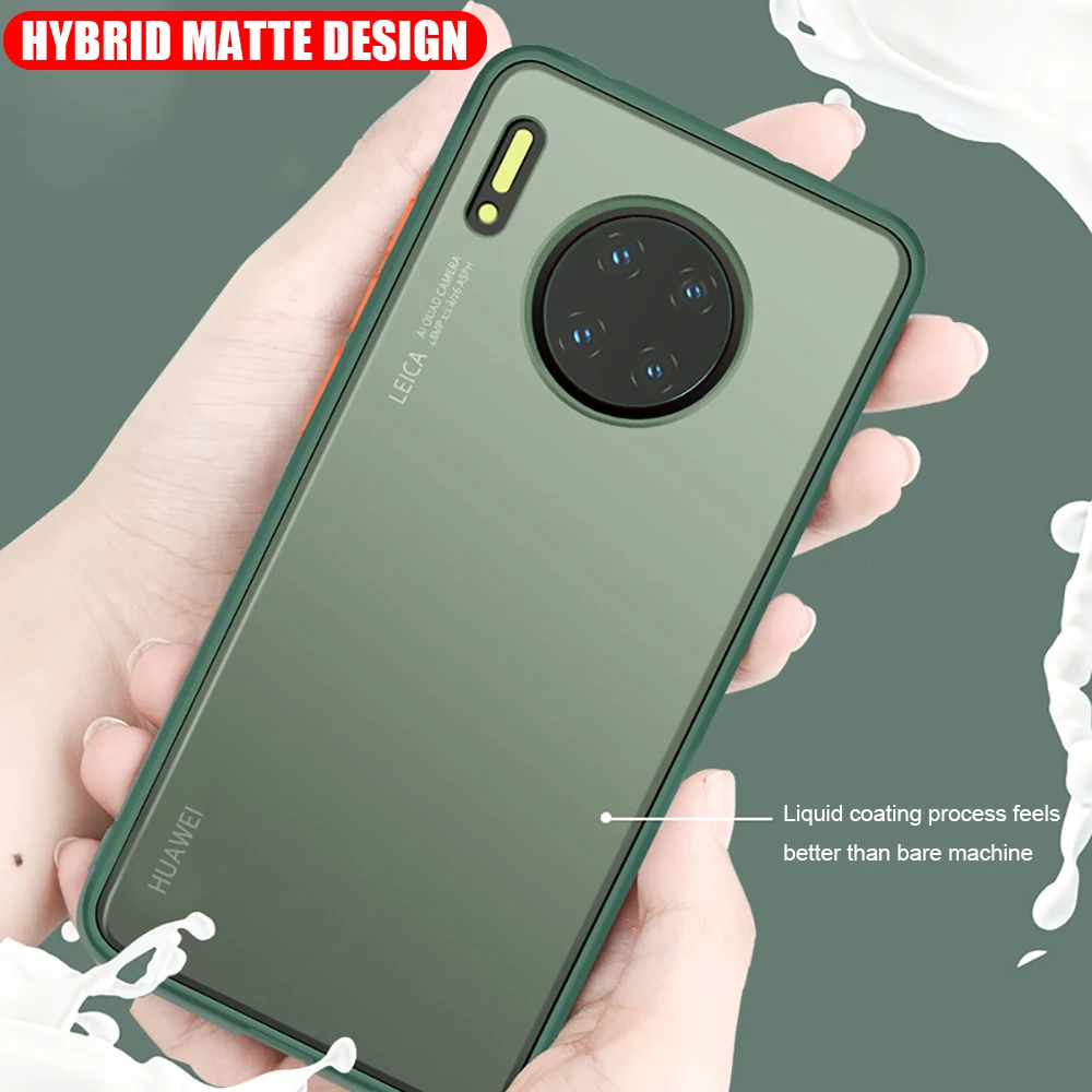 2020 Гибридный матовый прочный защитный чехол для huawei mate 30 Pro Nova 6SE противоударный