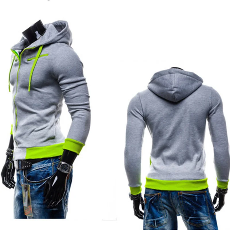 

Mens Hoodies Sweatershirts Leisure Fleece Cardigan Hooded Jacket Zipper Hoodie