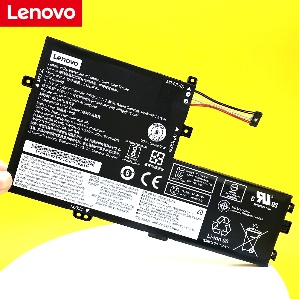 Новый оригинальный аккумулятор для ноутбука Lenovo Ideapad S340-14 15IWL 15IIL L18M3PF6 L18L3PF2 14-2019