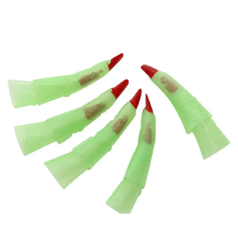 Светящиеся гвозди ведьмы 28TA 10 шт./компл. на Хэллоуин искусственные зеленые