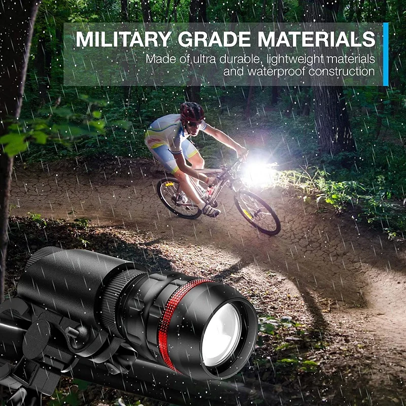 

Bicycle Headlights Rainproof Super Bright LED Lights MTB Quick Release Road Bike Lighting Front Taillights Cycling Accessories